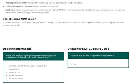 Nujna medicinska pomoč ZD Laško bo z 2. 10. 2023 vključena v Dispečersko službo zdravstva
